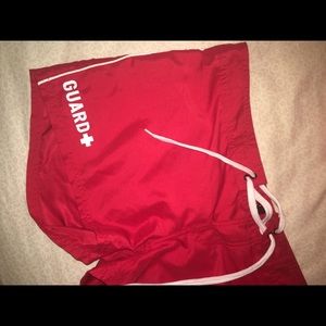 Very nice lifeguarding swim shorts